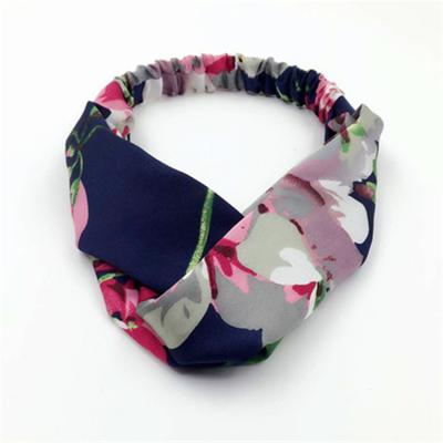 China Fashion& New Design Women Flower Handmade Wholesale Colorful Twisted Headbands Sports Tied Knotted Yoga for sale