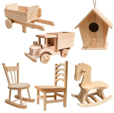 China European style simulation wooden children's educational toys assembled model handmade diy gift for sale