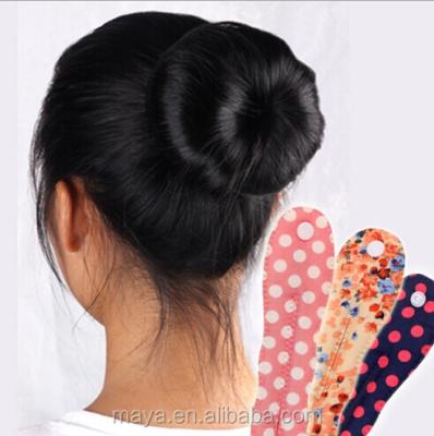 China Ribbon South Korea Fabric Buttons Twist Round Head Buds Sponge Curling Iron Head Floral Wholesale for sale