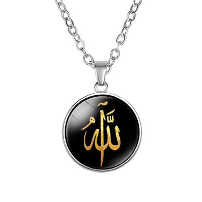 China Alloy + New Middle East Glass Islam Allah Times Gemstone Muslim Pendant for sale