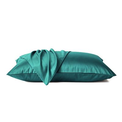 China Anti dust mite 6a100% natural pure mulberry silk pillow case 22mm wrap satin multi color solid color for logo wholesale custom for sale