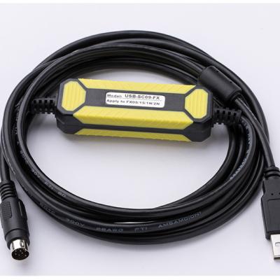 China Mitsubishi PLC USB-SC09-FX for FX1N FX2N FX3U Communication SC09-FX Programming Cable for sale