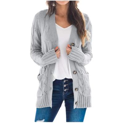 China 2021 Breathable Fashion Wholesale Autumn Bulks Long Solid Women Cardigan Coat for sale