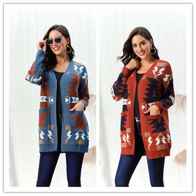 China Wholesale Anti-wrinkle Plus Size Christmas Knit Long Sleeve Customized Cardigan For Women for sale