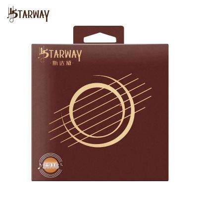 China Starway s216 Classic Genuine Brass Acoustic Guitar Strings Set Phosphor Bronze Wound Strings For Concer Guitar Accessories for sale