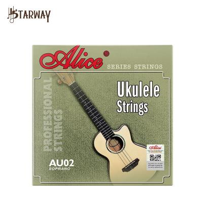 China STARWAY Alice AU04 Genuine Nylon Ukulele Guitar Srings Set High Fiber Nylon Strings Anti-Aging USA Imported Strings Guitar Accessories for sale