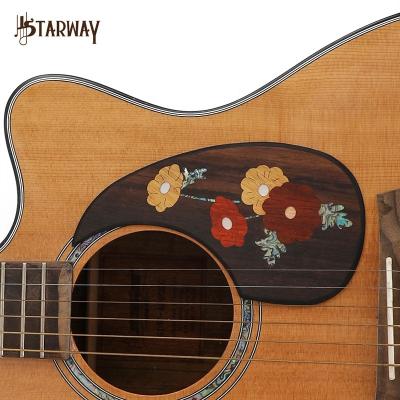 China Ebony 1 Self Adhesive Guard Rosewood Professional Flat Pickguard PC Acoustic Guitar Pick Sticker For Acoustic Guitar for sale