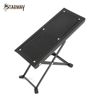 China STARWAY Steel Foldable Foot Rest Stool Guitar Pedal For Guitarist Guitar Practice Perform Adjustable Height for sale