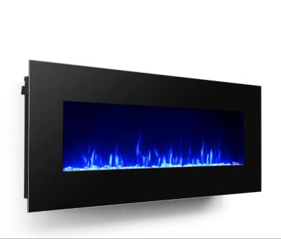 China 50 Inch Modern Decorative Indoor Flame Remote Control Wall Recessed Wall Mounted Electric Fireplace for sale