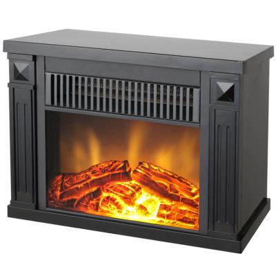 China tabletop electric black white fireplace heater EF-1200 (with mantel) for sale