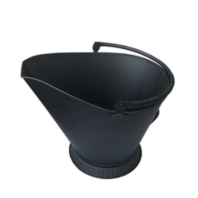 China Steel Ash Rack Fireplace Zinc Pellet Bucket A01501BK-01 for sale