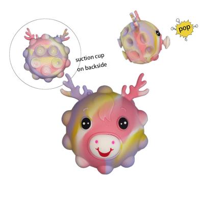 China Squeeze toys supplier light up noise toy unicorn noise up suction toys squido squido noise for sale