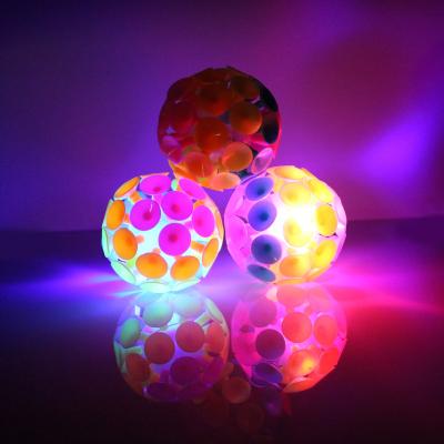 China Sports/toys supplier anti stress light sucking ball anti stress ball suction cup ball toy for kids for sale