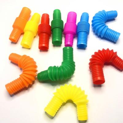 China Educational Anti-stress Developing Mini DIY Intelligence Wiggle Tubes Stretching Expandable Tubes Kids Toys Relaxing Toys Jump Toys for sale