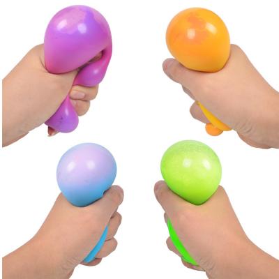 China Popular 7.5cm Squeeze Balls For Kids Colored EPS Foam Bead Balls For Adults Sensory Toys For Boys New Toys 2022 Relaxation Toys for sale