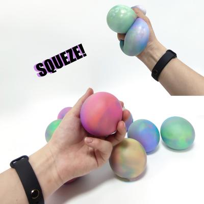 China Relieve Stress Factory Direct Sale 6.5cm Colorful Squeeze Ball Sticky Squeeze Sensory Balls Wiggle Toys for sale