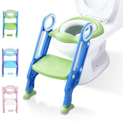 China Hot And Popular Plastic Potty Training Toilet Seat With Step Stool For Kids for sale