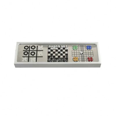 China Wholesale Aluminum+magnet/magnetic 3 in 1 tic tac toe controller and chess set for sale