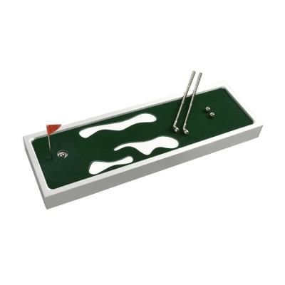 China Portable Aluminum Desk Mini Golf Game Mini Table Complement Golf 37.5*12*3cm for sale