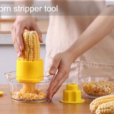 China Combine Tool Kitchen Corn Cob Cutter Stripper One Step Viable Corn for sale