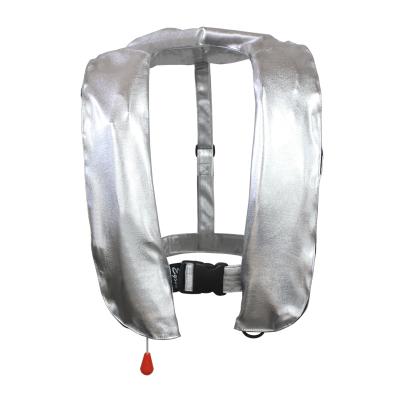 China Oxford Cloth Hot Selling Inflatable Fire Proof Life Jacket Inflatable Vest For Boat Welding Defender for sale