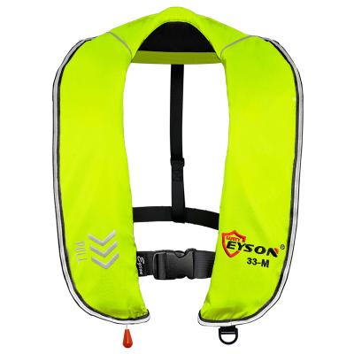 China Wholesale Oxford Cloth Inflatable / Manual 150N Auto Fishing Life Jackets Kayak Safe Life Vest for sale