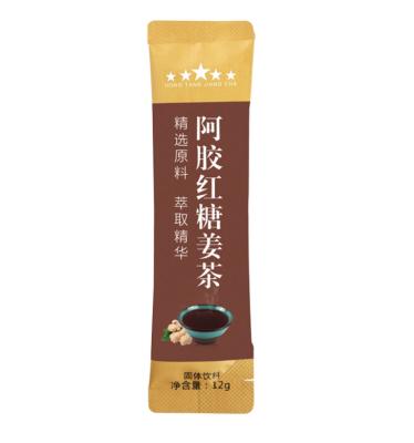 China Free Shipping Instant Hot Honey Red Tea ejiao tea OEM Brown Sugar Ginger tablet tea uterus after herbal tea for women health care 120g for sale