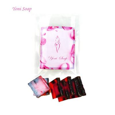 China OEM hot sale organic handmade yoni wash base detox cleansing vaginal soap cleansing ph balance feminine hygienic tightening feminine healthy care for sale