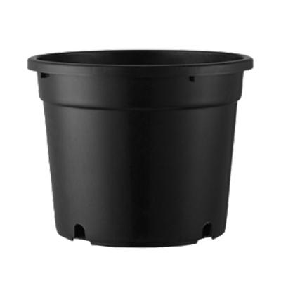 China Wholesale Hot Sale Minimalist Plant Pot Family Nursery Round Black 10 18 20 24 Inch Thickened Extra Large Garden Plastic Flower Pot for sale