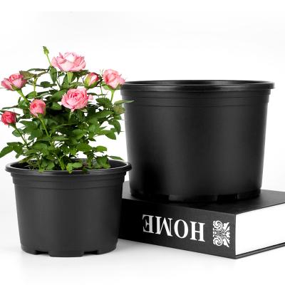 China Durable Material Gallon Plastic Flower Pots for Rose Plant for sale