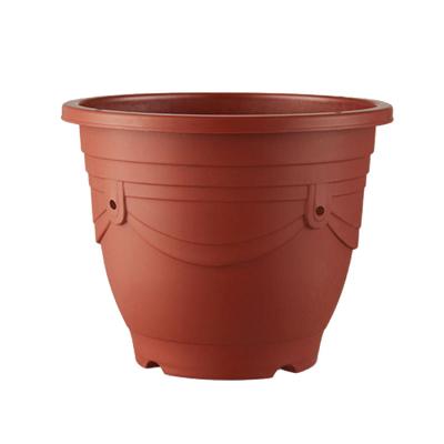 China Best Selling Modern Red Bottom Decoration AB Round Back Hole Flower Pots Hot Sale for sale