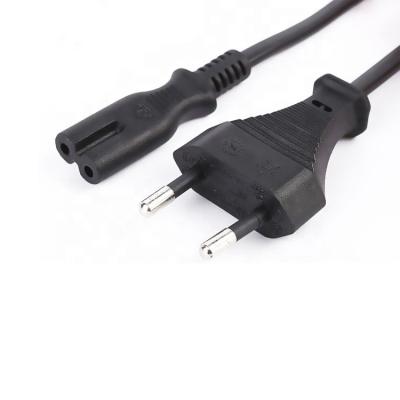 China Home Appliance 2 Pins Plug Into IEC C7 EU AC Power Cord for sale