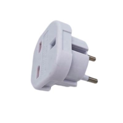 China Commercial UK Plug to EU 2 Pin Plug Converter Travel Adapter for sale