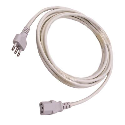 China COMPUTER Italy Plug To IEC C13 LSZH Power Cord White for sale