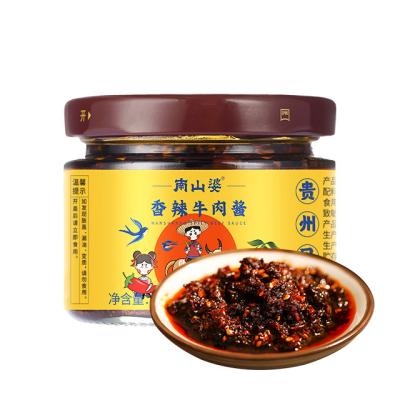 China Delicious Appetizer Chili Spicy Beef Sauce of Nanshanpo Traditional Seasoning 6972439821508 100g for sale