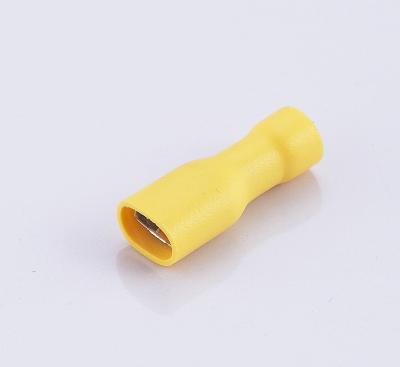 China Brass Fully Insulated Female Wire Connector Disconnects Wire Crimp Terminals Insulated Terminal for sale