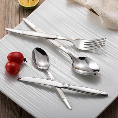 China Travel Sustainable Portable Wedding Using Mini Stainless Steel Child Table Spoon Cutlery Flatware Set for sale