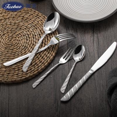 China OEM ODM China Cutlery Manufacturer Stainless Steel Sustainable Flatware Dining Spoon Dining Picnic Cutlery For Hotel for sale