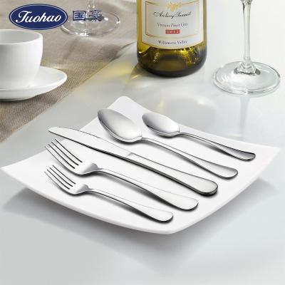 China Amazon Hot Selling 18/10 Stainless Steel Classic Cutlery Set German Buffet Flatware Restaurant Silverware for sale