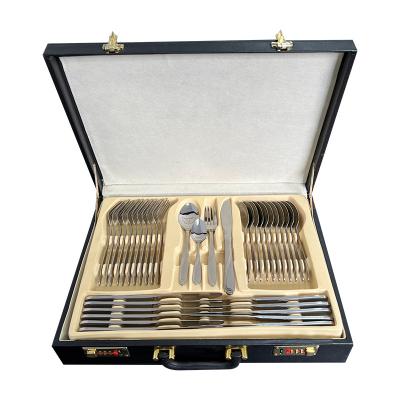 China Viable Wholesale 72 Pcs Teaspoon Cutlery Set Stainless Steel Dinnerware Flatware Gift Box Wedding Gifts for sale