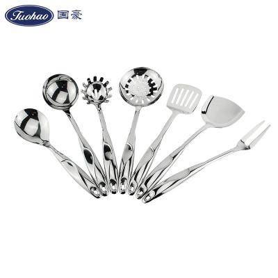 China Sustainable High Quality Kitchenware 7 Pieces Cooking Tool Kit Spatula Spoon Serving Spoon Kitchen Utensils for sale