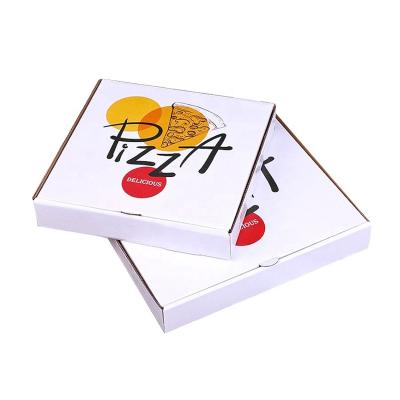 China Custom Cheap Recycled Materials Cardboard Paper Pizza Box Supplier UK With Logo for sale