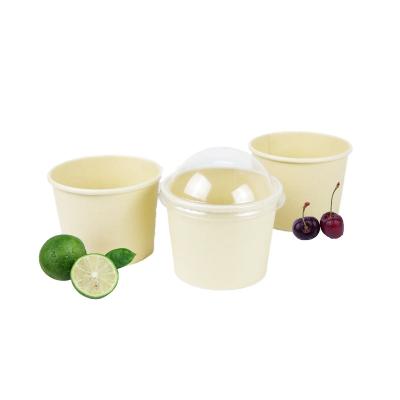 China Minimalist Hot Sale Customized Recyclable Eco-frienly Ice Cream Disposable Paper Paper Cup for sale