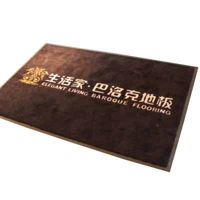 China Factory Price Adhesive-Protective Custom Design Printed Rubber Foot Mat Wholesale Door Mats for sale