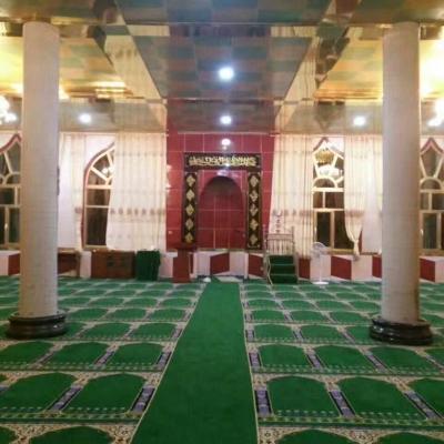 China Simply 100% Customized Polypropylene Muslim Wall To Wall Mosque Carpet for sale