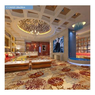 China Hotel KTV Carpet Stain Heavy Duty Nylon Printed Room And Night Club Room for sale