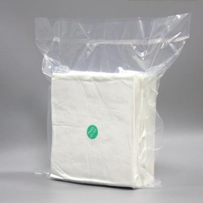 China 6*6 100pcs 110g Disposable 100% Polyester Microfiber Electronic Cleanroom Cleaning Wipers for sale