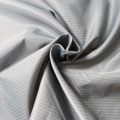 China 98% Polyester  2% Carbon Fiber 5mm Conductive Grid ESD Fabric for sale