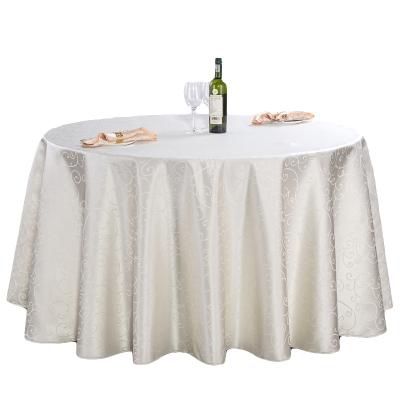 China Factory wholesale luxury wedding tablecloth 132 polyester round tablecloth durable for banquet event for sale