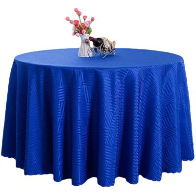 China Durable Wholesale Cheap Round Tablecloth 100% Polyester Exceedingly White Table Cloth For Wedding Party for sale